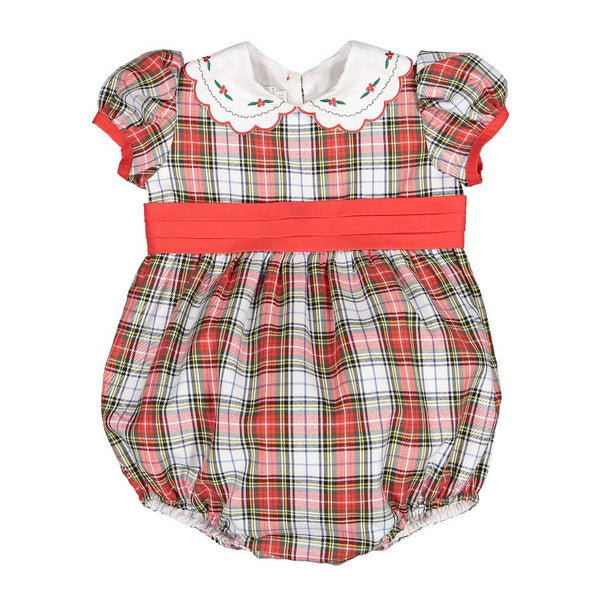 Pre-Order Celebration Tartan Romper - Born Childrens Boutique