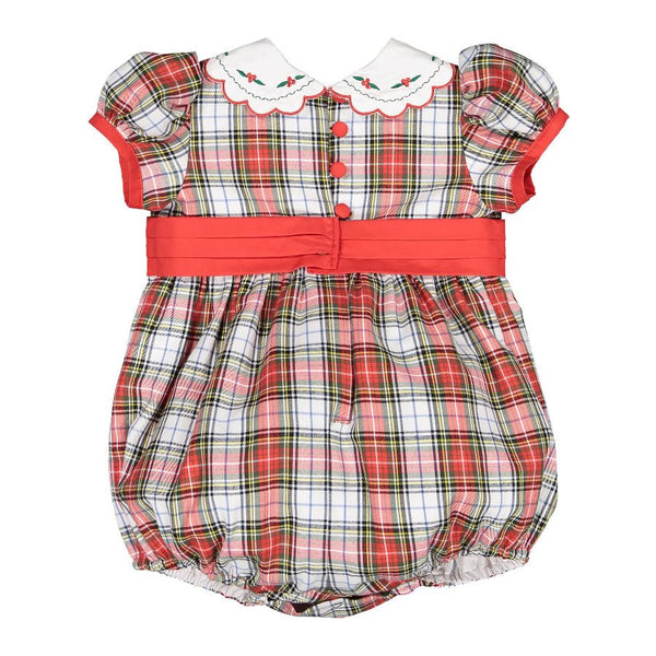 Pre-Order Celebration Tartan Romper - Born Childrens Boutique