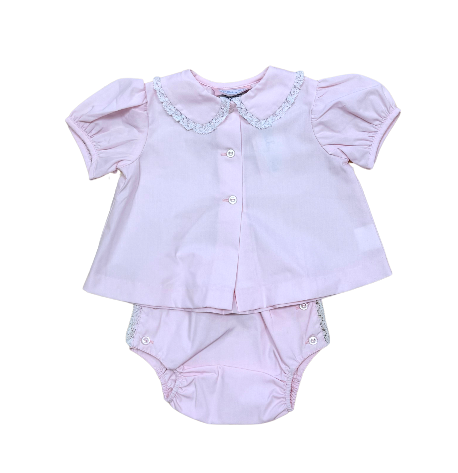 Diaper Set Pink Eyelet - Born Childrens Boutique