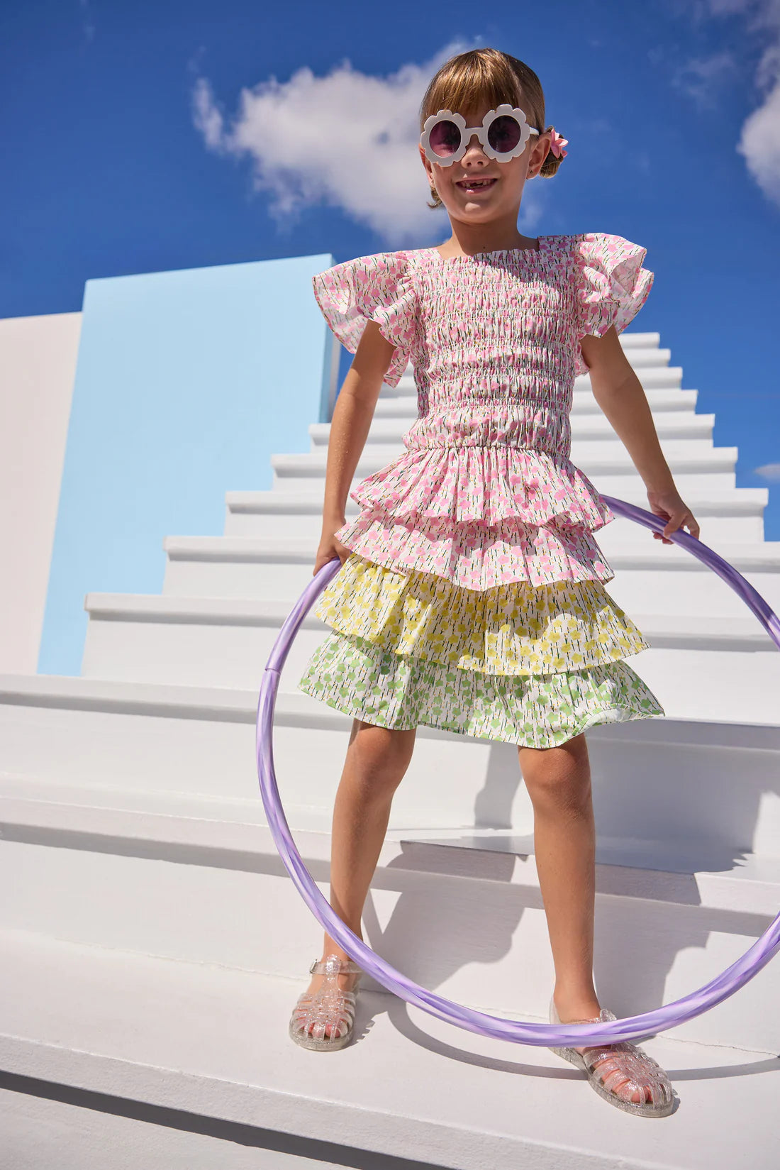 India Top - Darien Daisies - Born Childrens Boutique