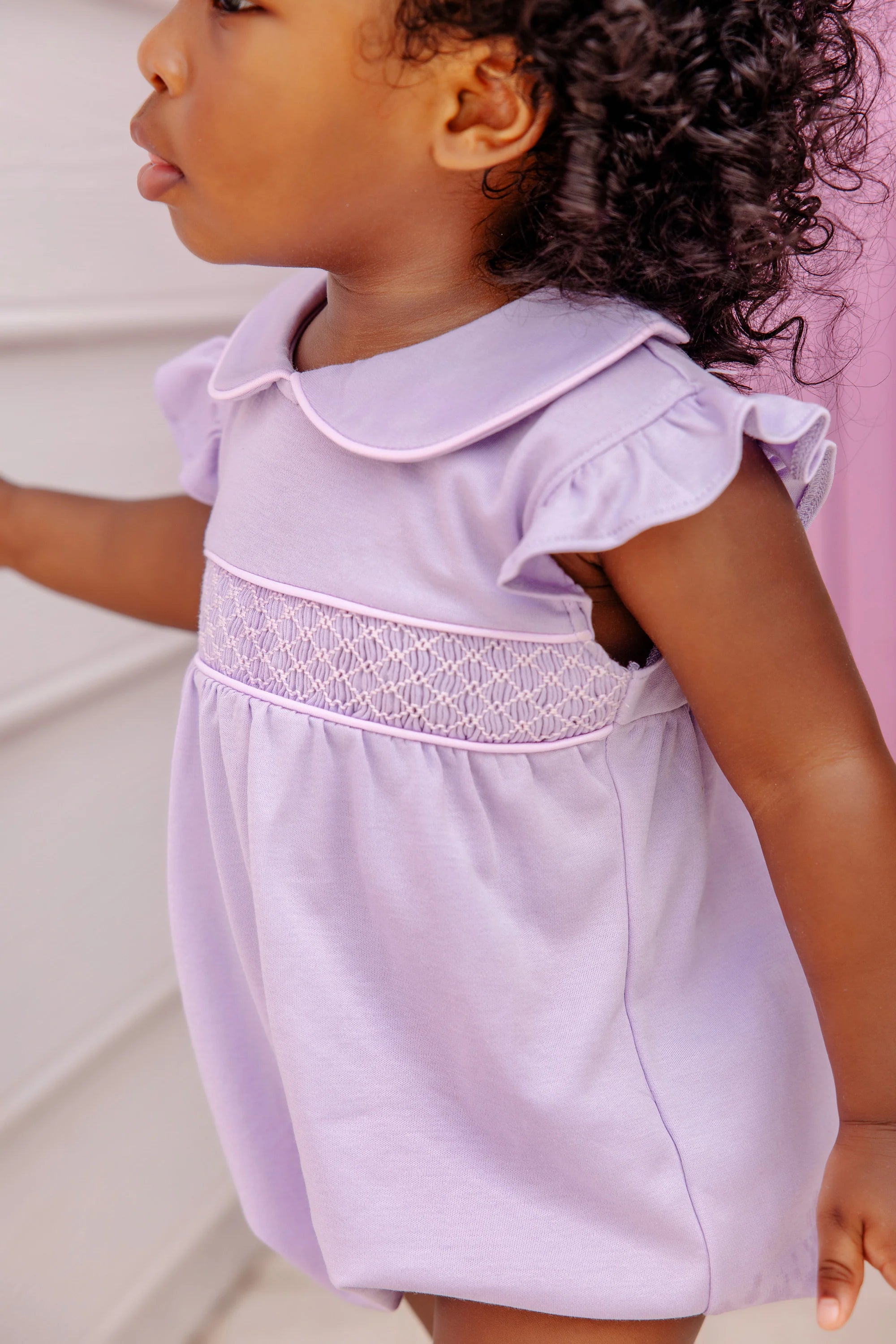 Angel Sleeve Banbury Bubble Lauderdale Lavender with Palm Beach Pink - Born Childrens Boutique