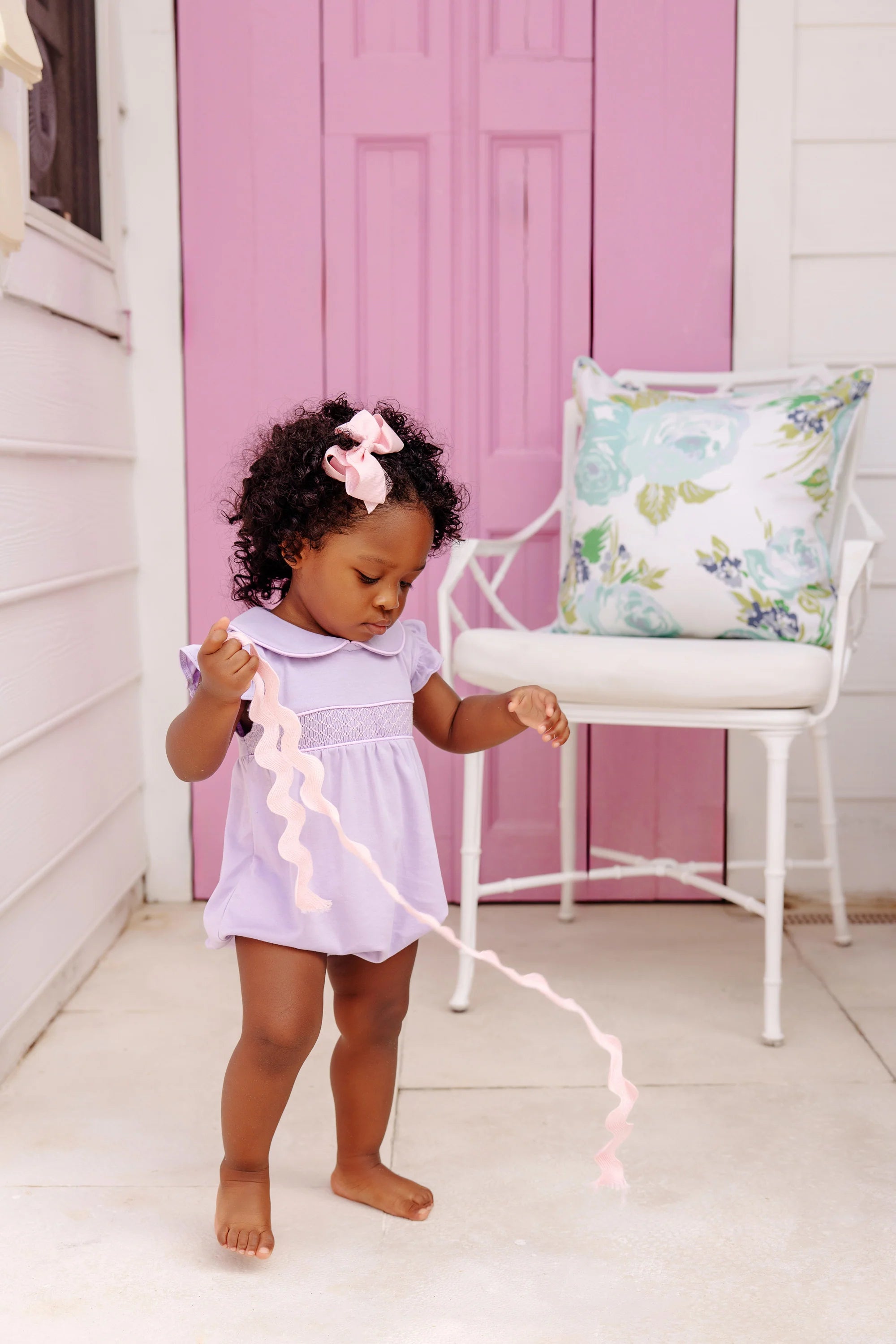 Angel Sleeve Banbury Bubble Lauderdale Lavender with Palm Beach Pink - Born Childrens Boutique