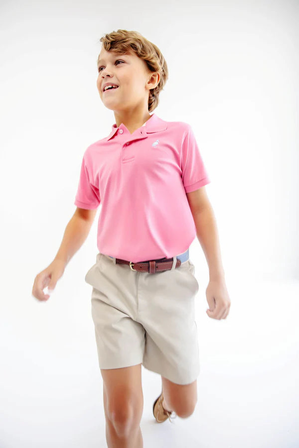 Prepletic Charlie Chinos - Saratoga Stone with Saratoga Stone Stork - Born Childrens Boutique