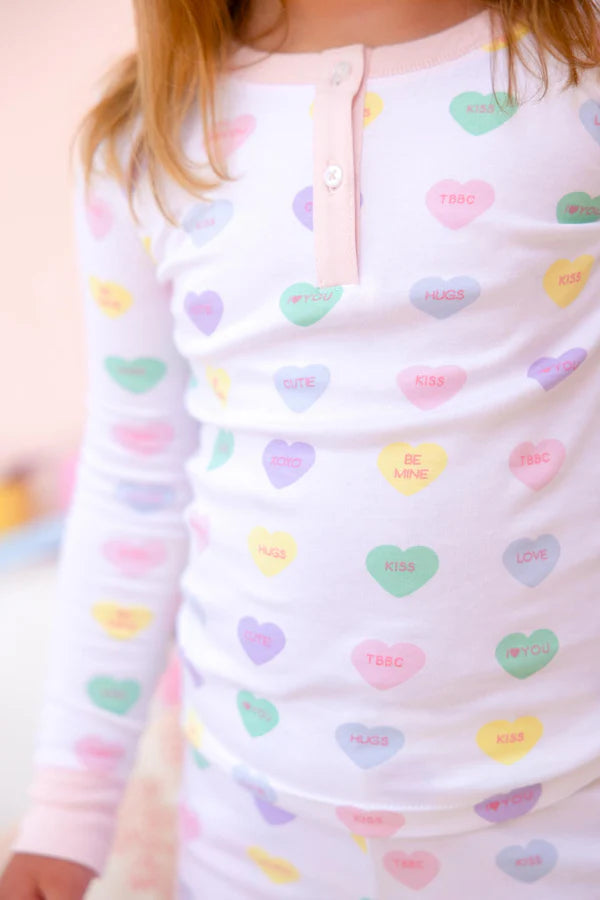 Sara Janes Sweet Dreams Set - We Heart You (Palm Beach Pink) with Palm Beach Pink - Born Childrens Boutique