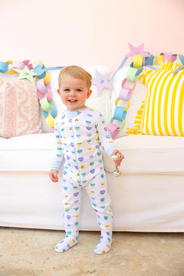 Knox's Nigh Night - We Heart You (Buckhead Blue) with Buckhead Blue - Born Childrens Boutique