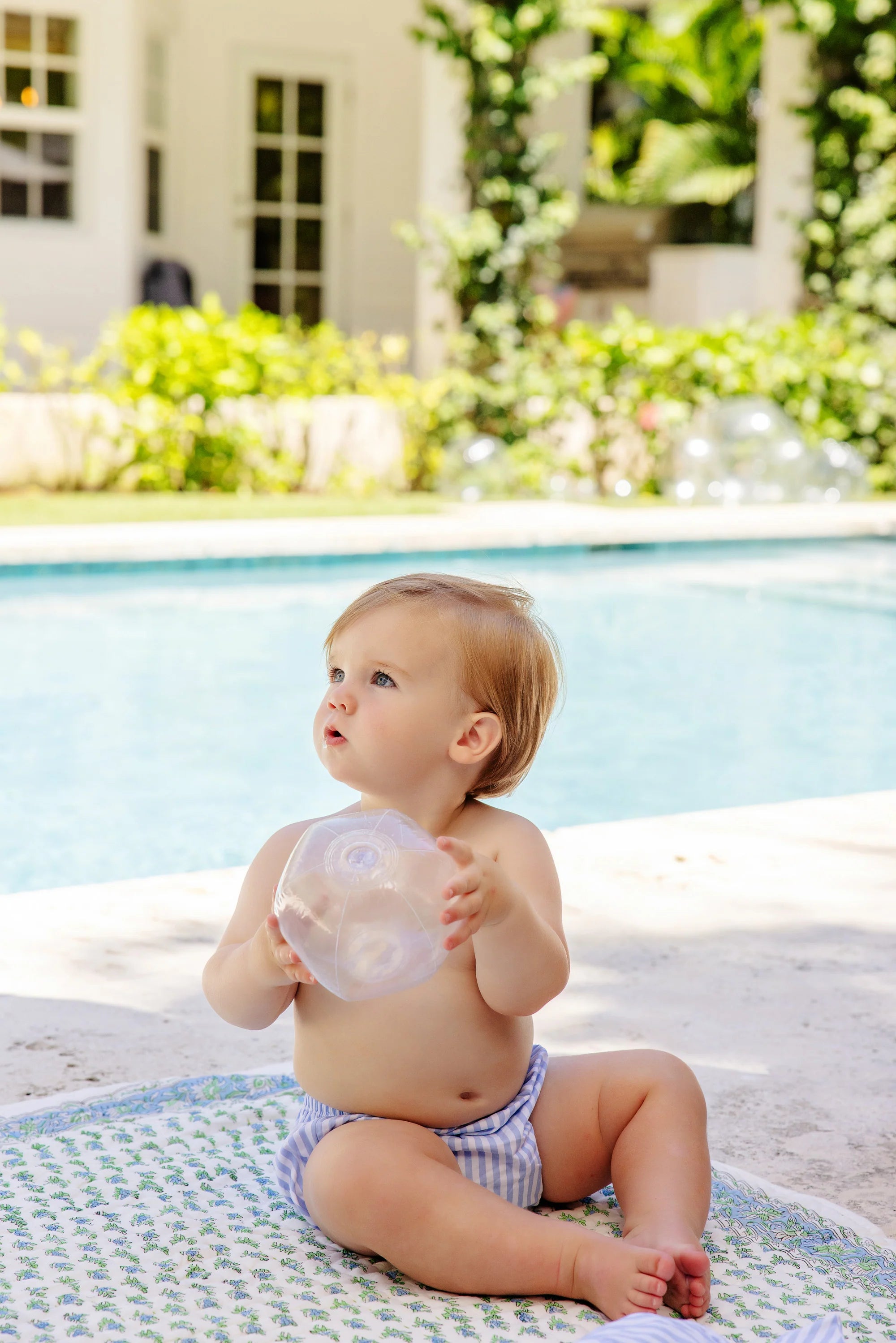 Beach Bum Cover - Beale Street Blue Stripe - Born Childrens Boutique