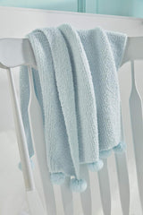 Blue Chenille Blanket - Born Childrens Boutique