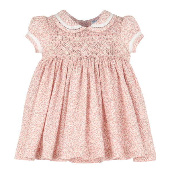 Smocked Randall Dress Rose - Born Childrens Boutique