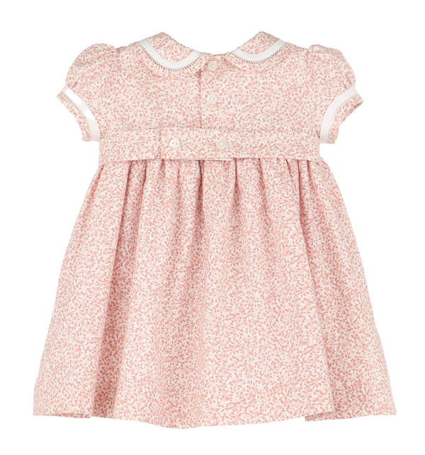 Smocked Randall Dress Rose - Born Childrens Boutique