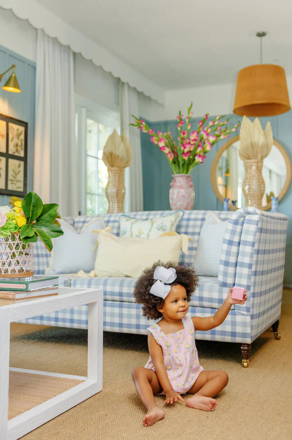 Branham Bubble - Central Park Posies with Worth Avenue White Eyelet - Born Childrens Boutique