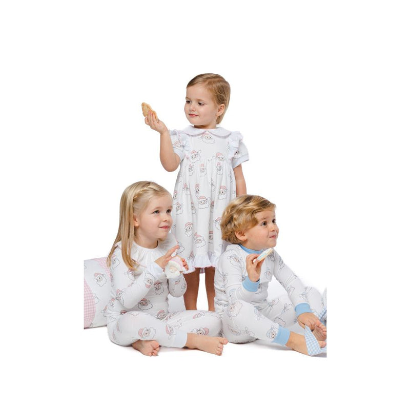 Pre-Order Blue Santa Boy Pajama - Born Childrens Boutique