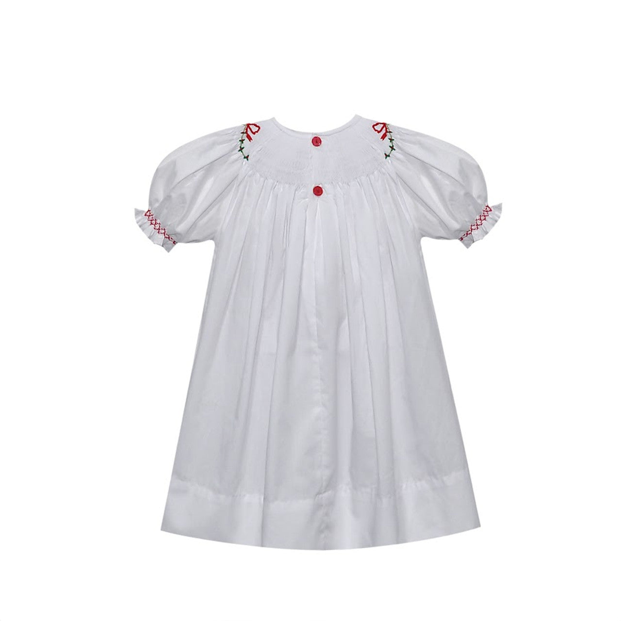 Cate Bishop Dress - Christmas Ribbons - Born Childrens Boutique