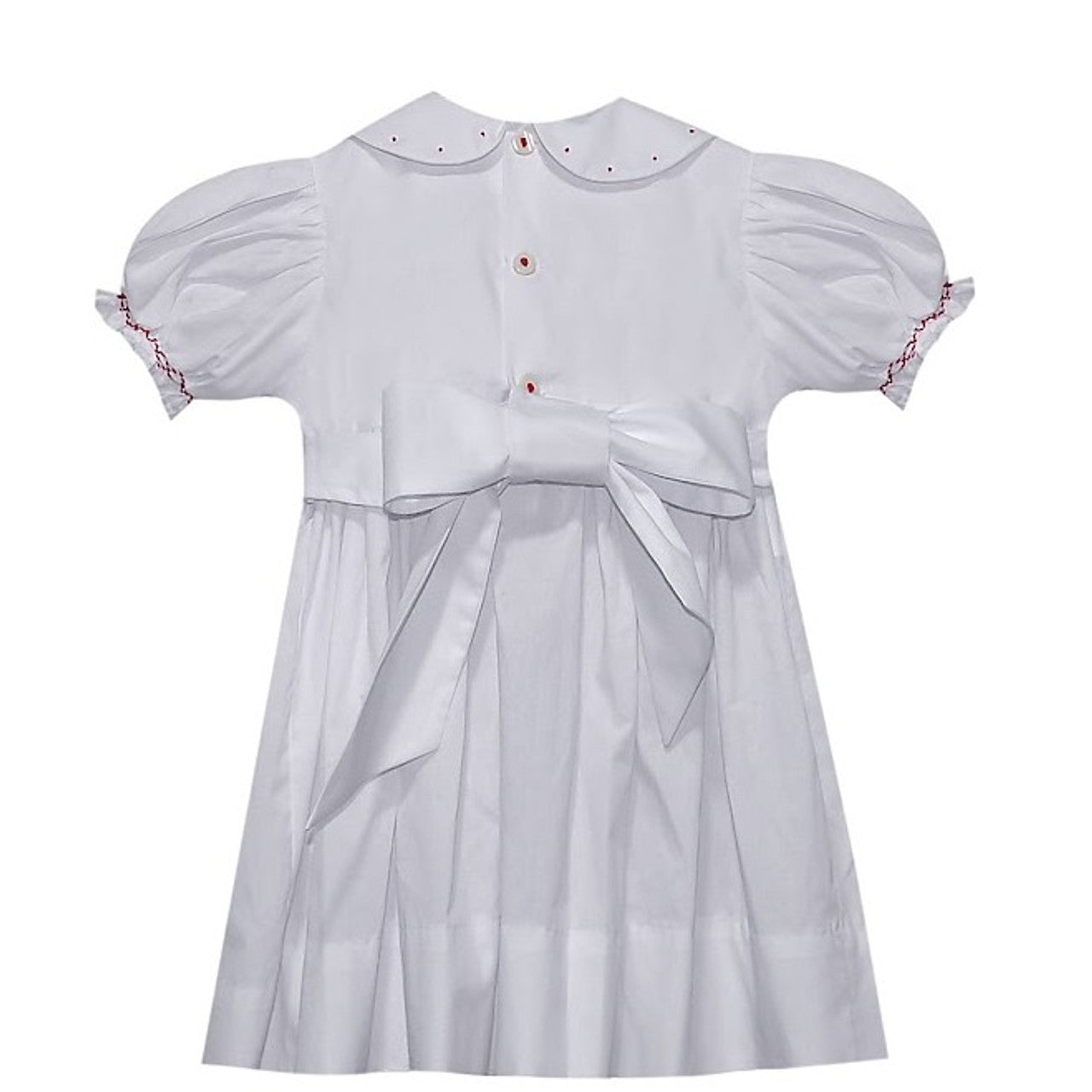 Cate Dress - Christmas Ribbons - Born Childrens Boutique