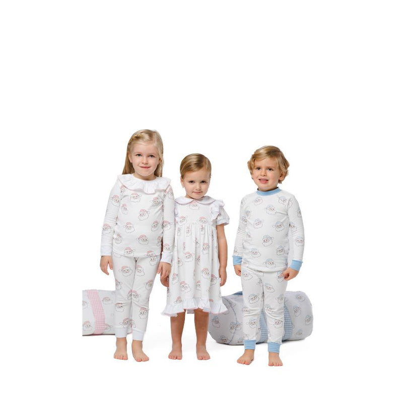 Pre-Order Blue Santa Boy Pajama - Born Childrens Boutique