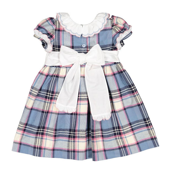 Pre-Order Frosty Tartan Dress - Born Childrens Boutique