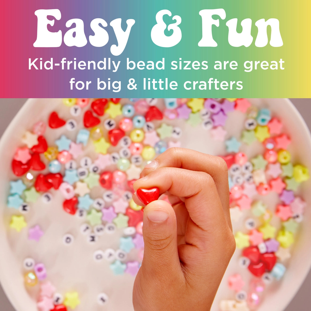 Bead Jewelry Jar Rainbow - DIY Bracelet - Born Childrens Boutique