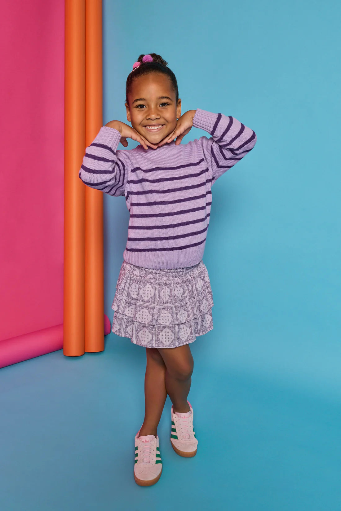Pre-Order Striped Sweater - Purple