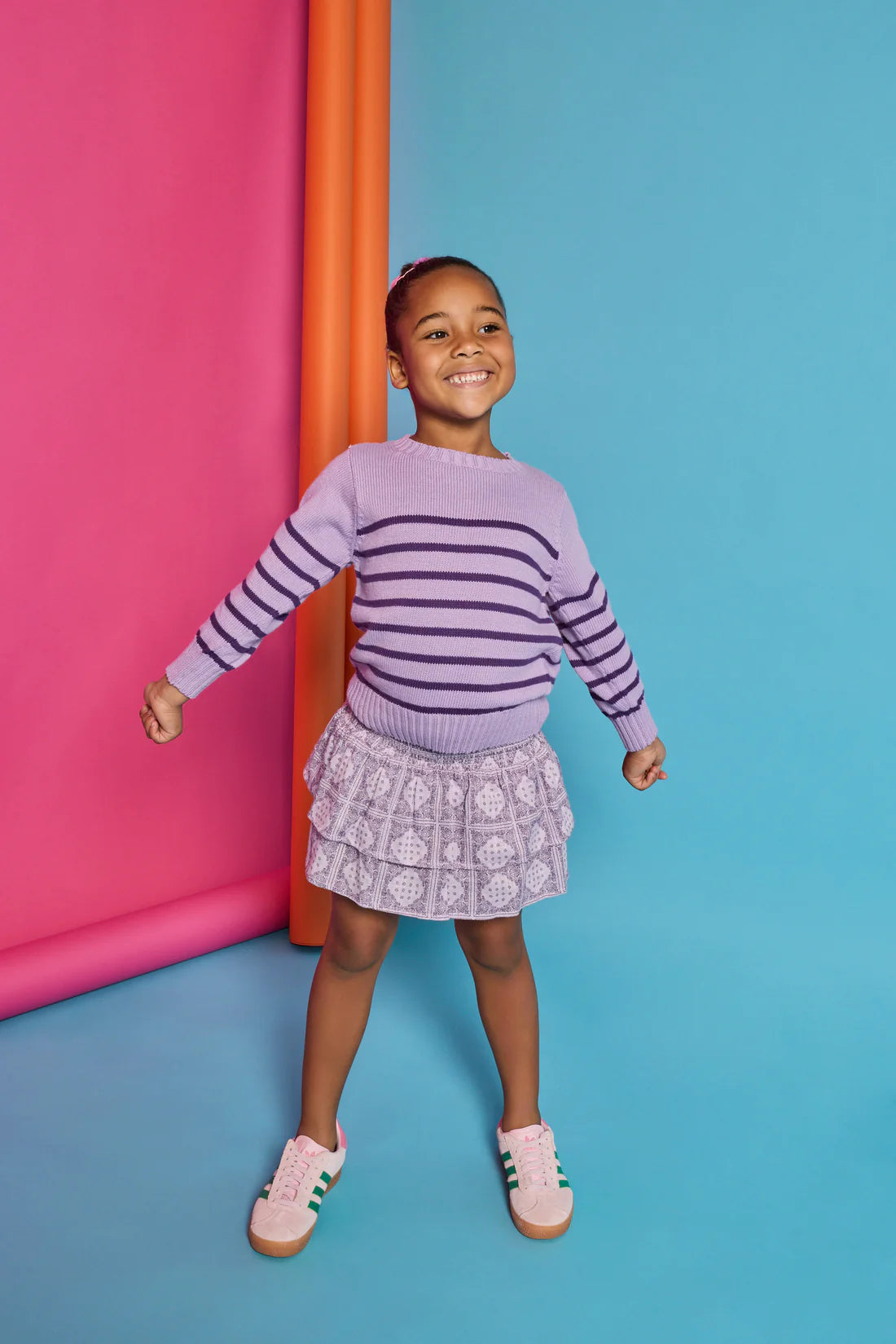 Pre-Order Striped Sweater - Purple