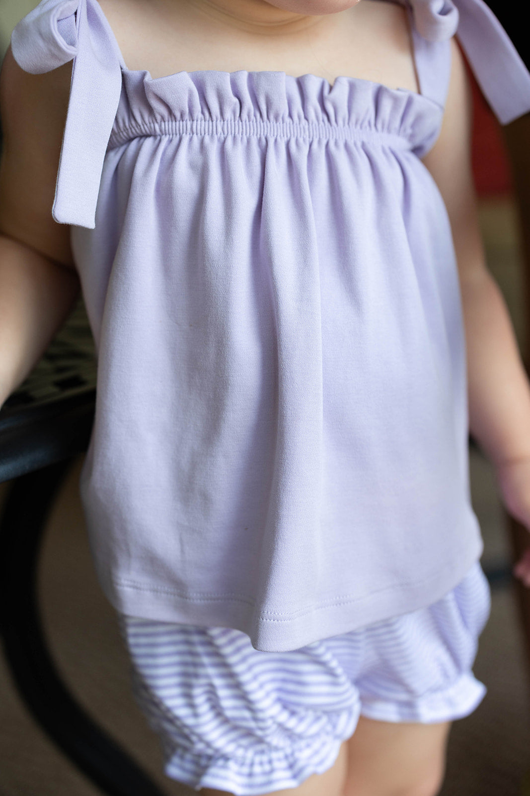 Lavender Tie Top - Born Childrens Boutique