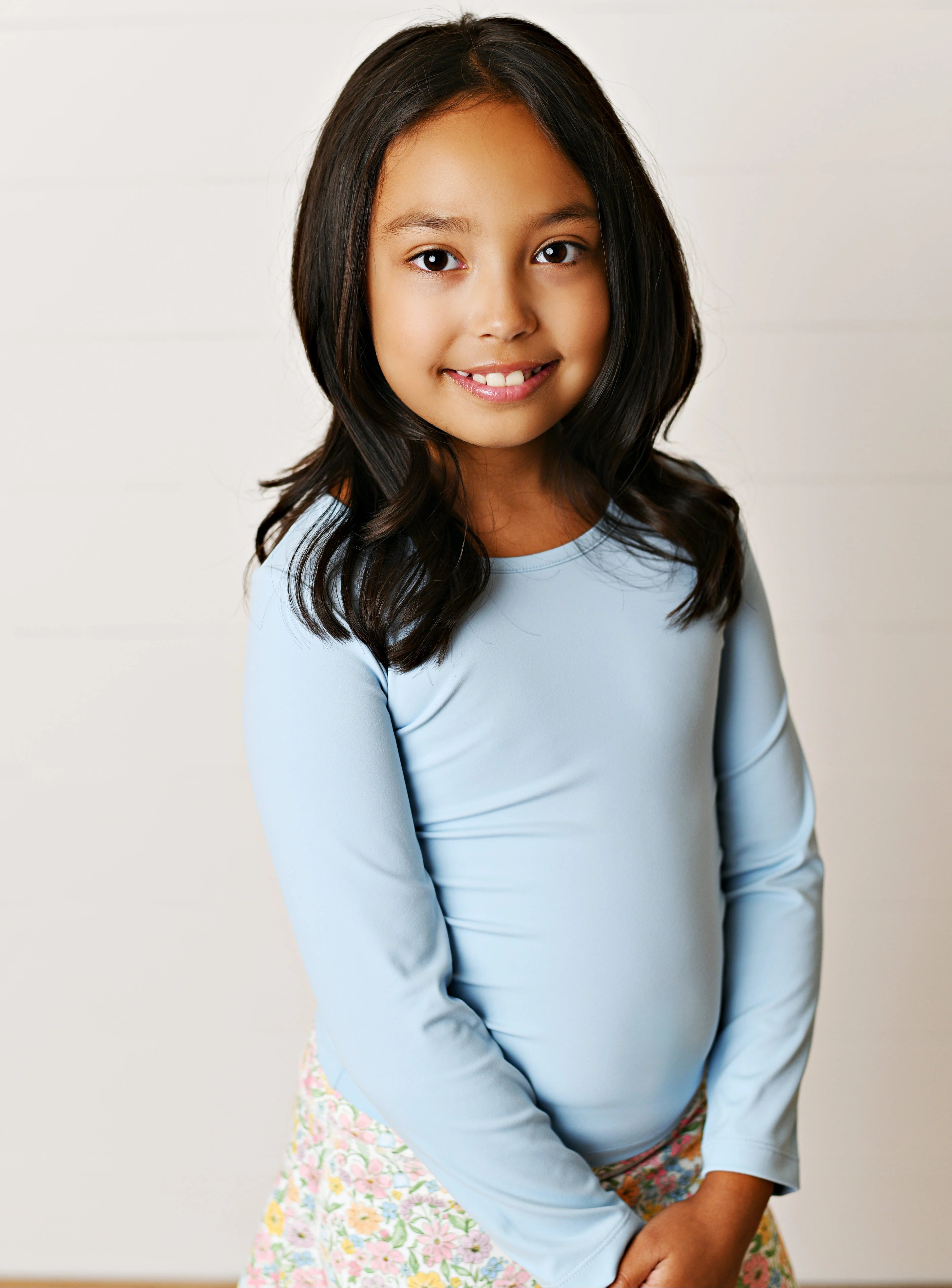 Ocean Blue Ruched Top - Born Childrens Boutique