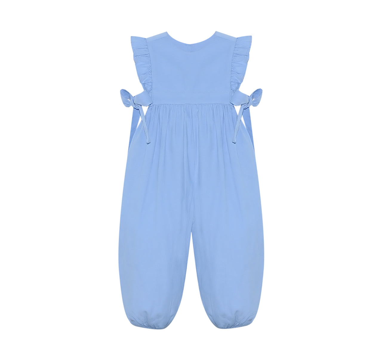 Abigail Girl Long Romper - Blue Cord - Born Childrens Boutique