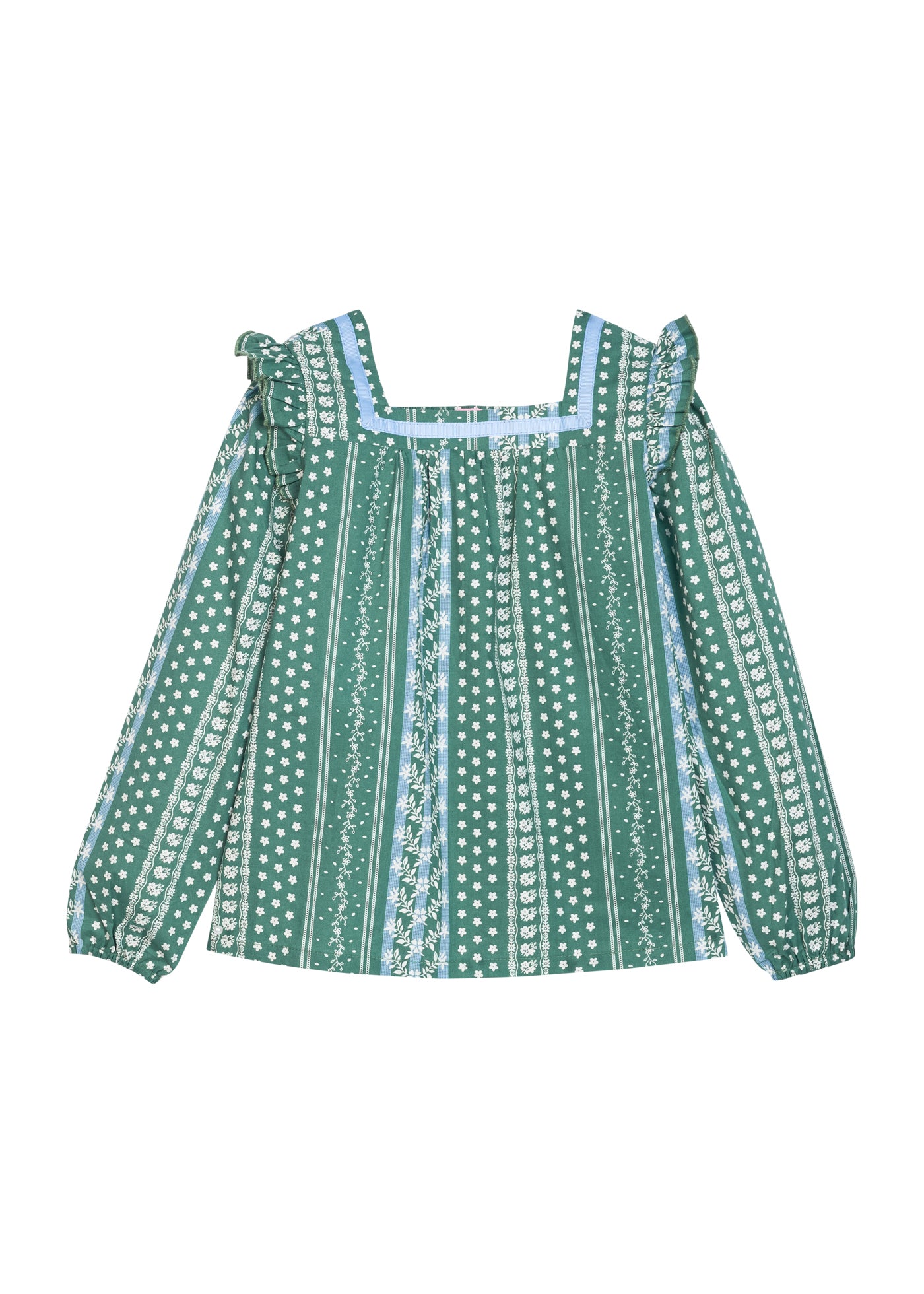 Pre-Order Adamas Top - Fairfield Forest Stripe - Born Childrens Boutique