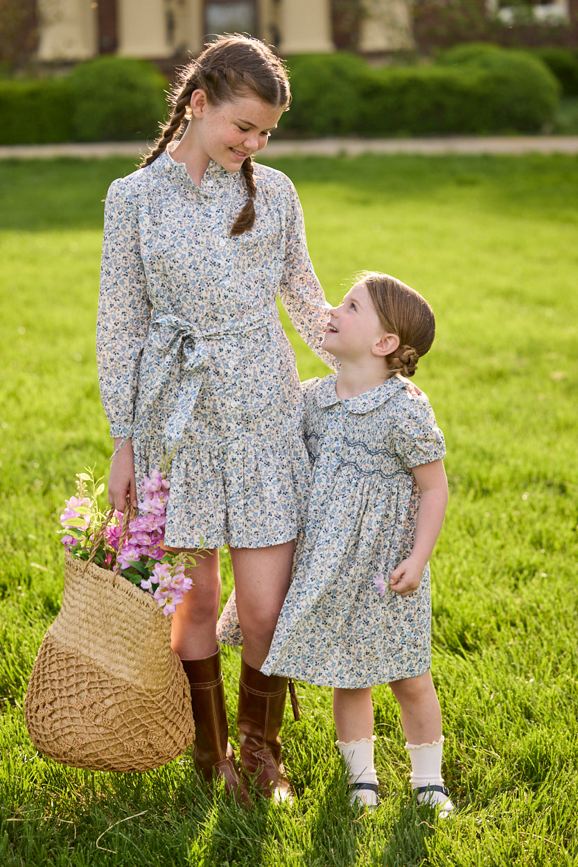 Amore Dress - Wisteria Floral - Born Childrens Boutique