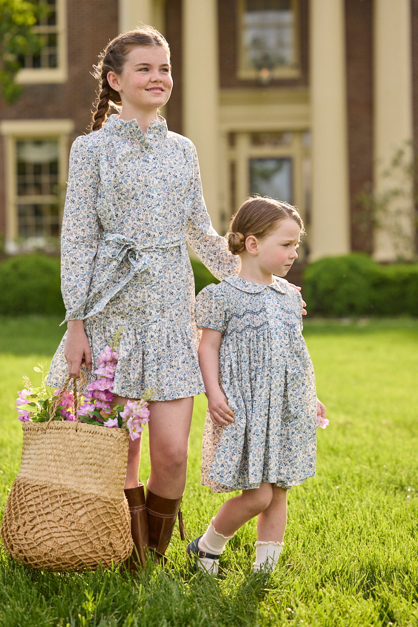 Amore Dress - Wisteria Floral - Born Childrens Boutique
