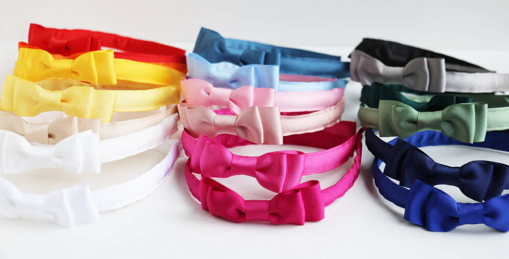 Audrey Headband, Baby Blue - Born Childrens Boutique