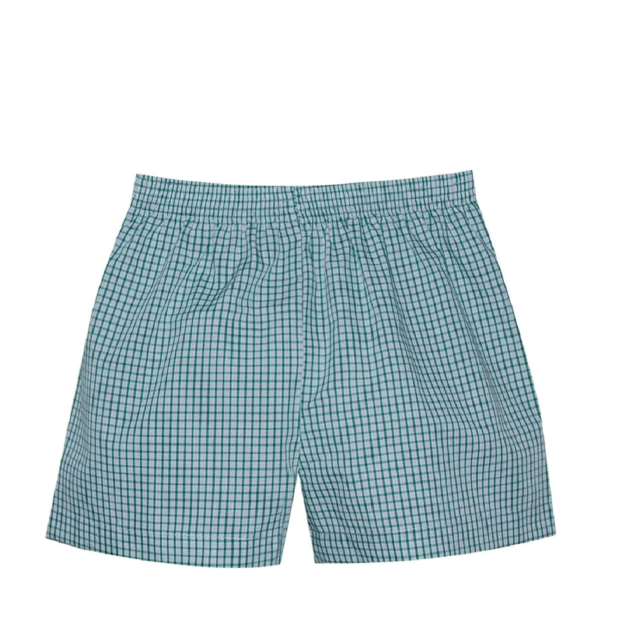 Bennett Boy Short - Green Square - Born Childrens Boutique