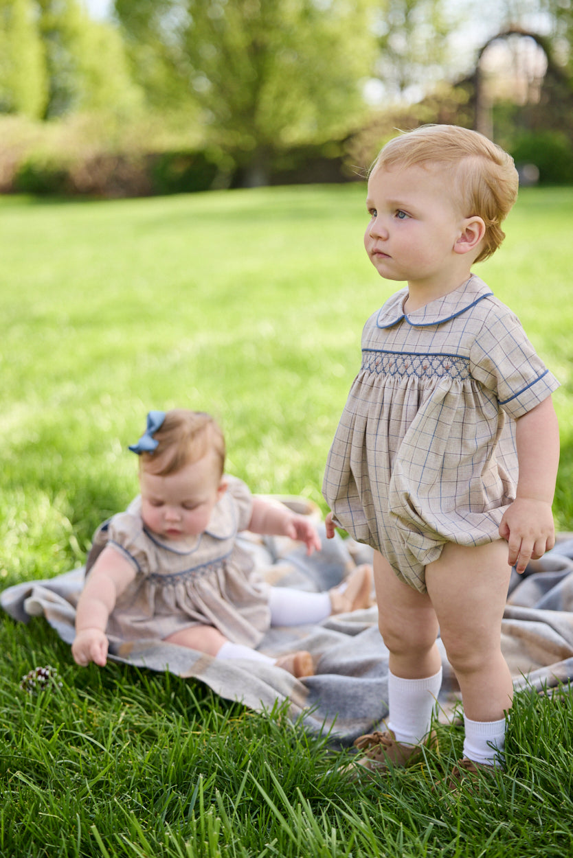 Barrington Bubble - Durham Windowpane - Born Childrens Boutique