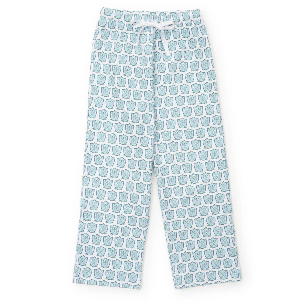 Beckett Boys Hangout Pant - Golf Crest Blue - Born Childrens Boutique