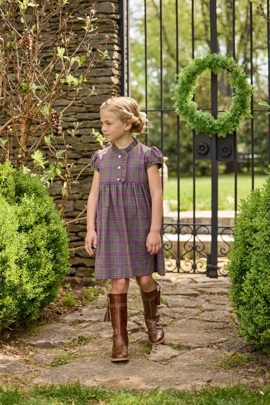 Birdie Dress - Thornhill Plaid - Born Children's Boutique
