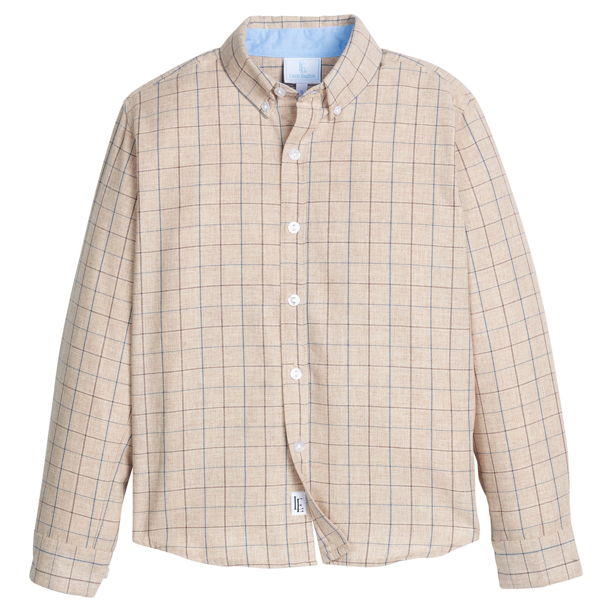 Button Down Shirt - Durham Windowpane - Born Childrens Boutique