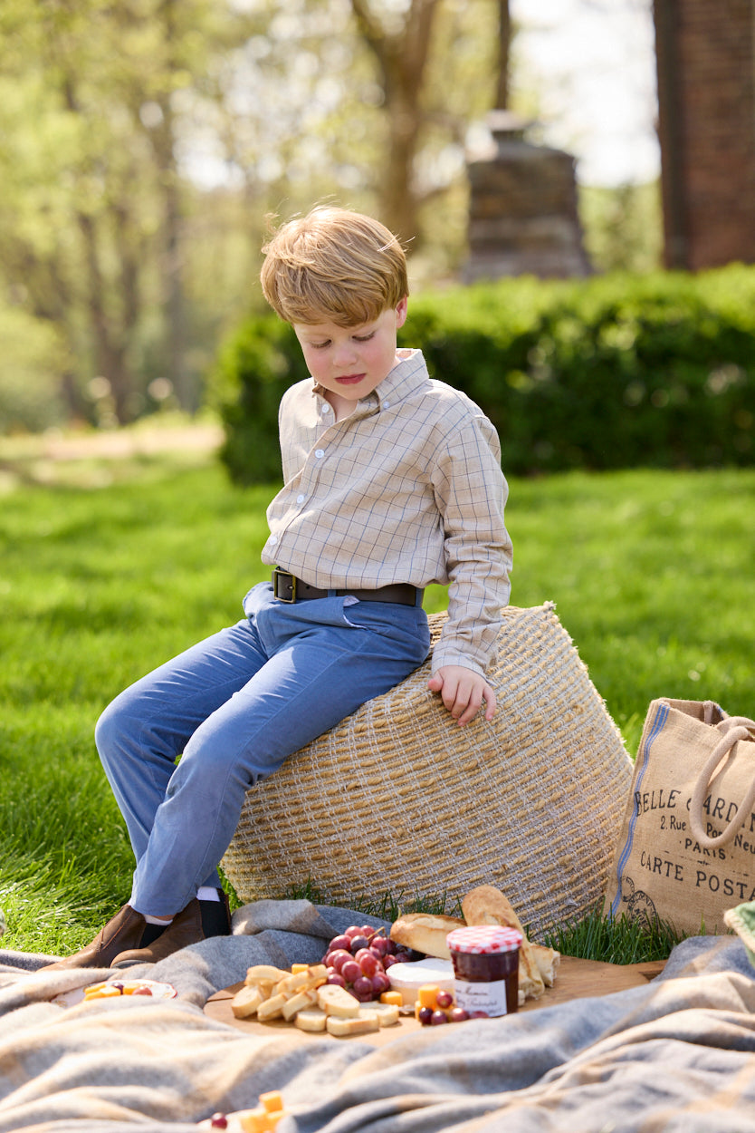 Button Down Shirt - Clarkson Plaid - Born Childrens Boutique