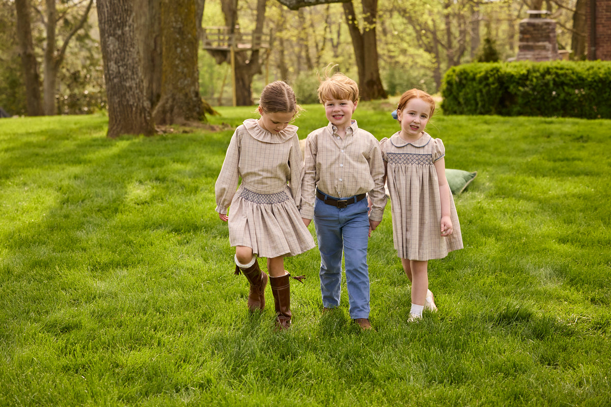 Button Down Shirt - Clarkson Plaid - Born Childrens Boutique