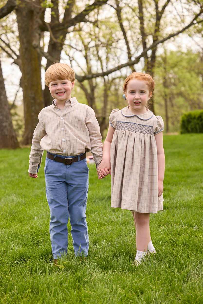 Button Down Shirt - Clarkson Plaid - Born Childrens Boutique