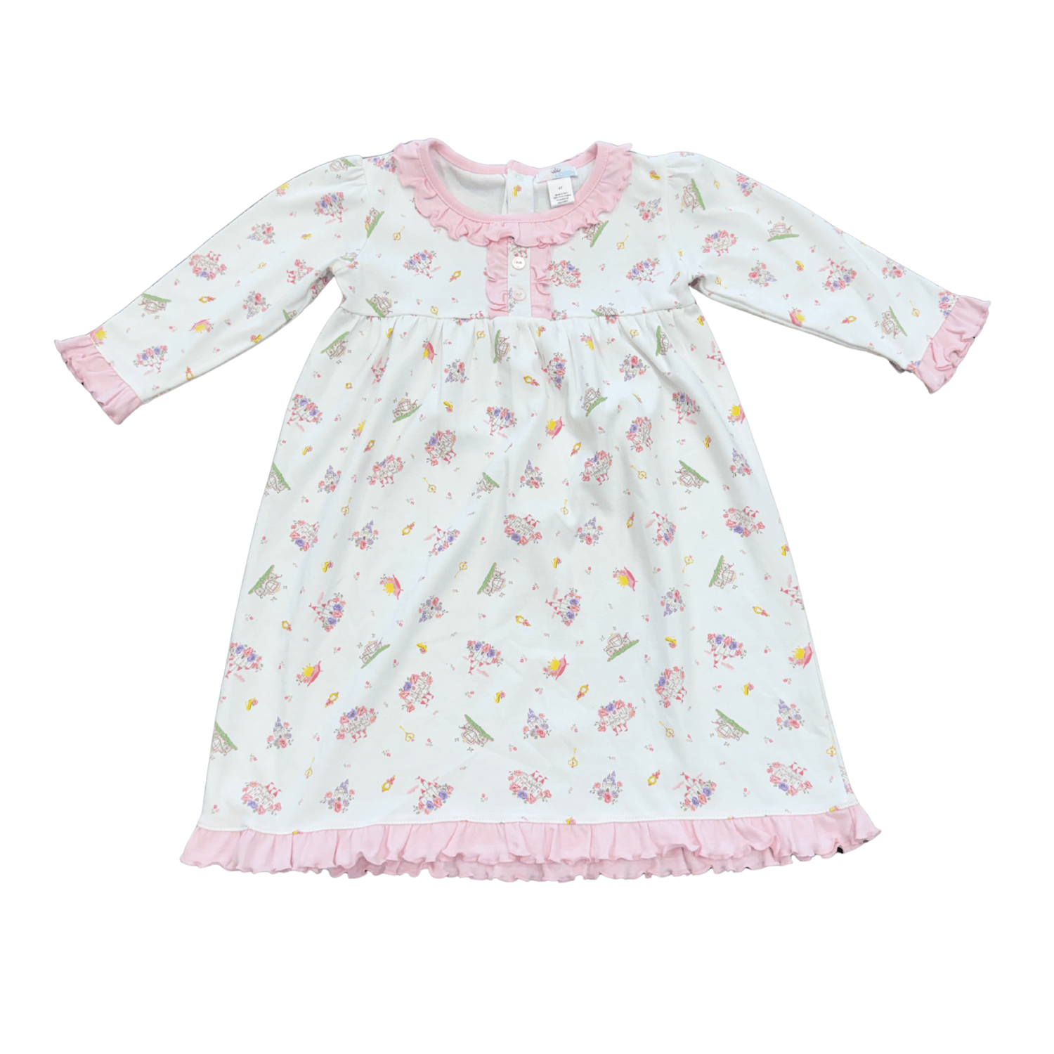 Princesses And Tiaras Pima Night Gown - Born Childrens Boutique