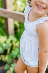 Pre-Order Abby Bubble Swim - Pastel Stripe - Born Childrens Boutique