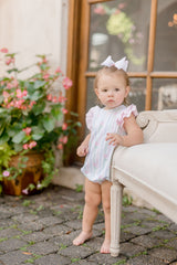 Pre-Order Blake Bubble - Floral Pastel Stripe - Born Childrens Boutique
