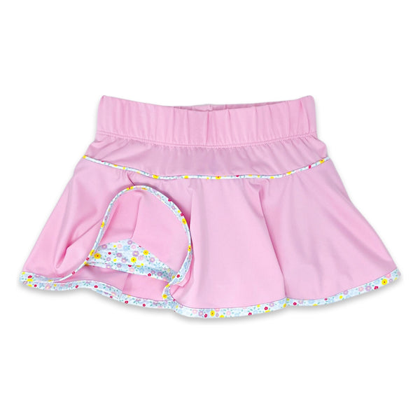 Quinn Skort - Candy Pink, Itsy Bitsy Floral - Born Childrens Boutique