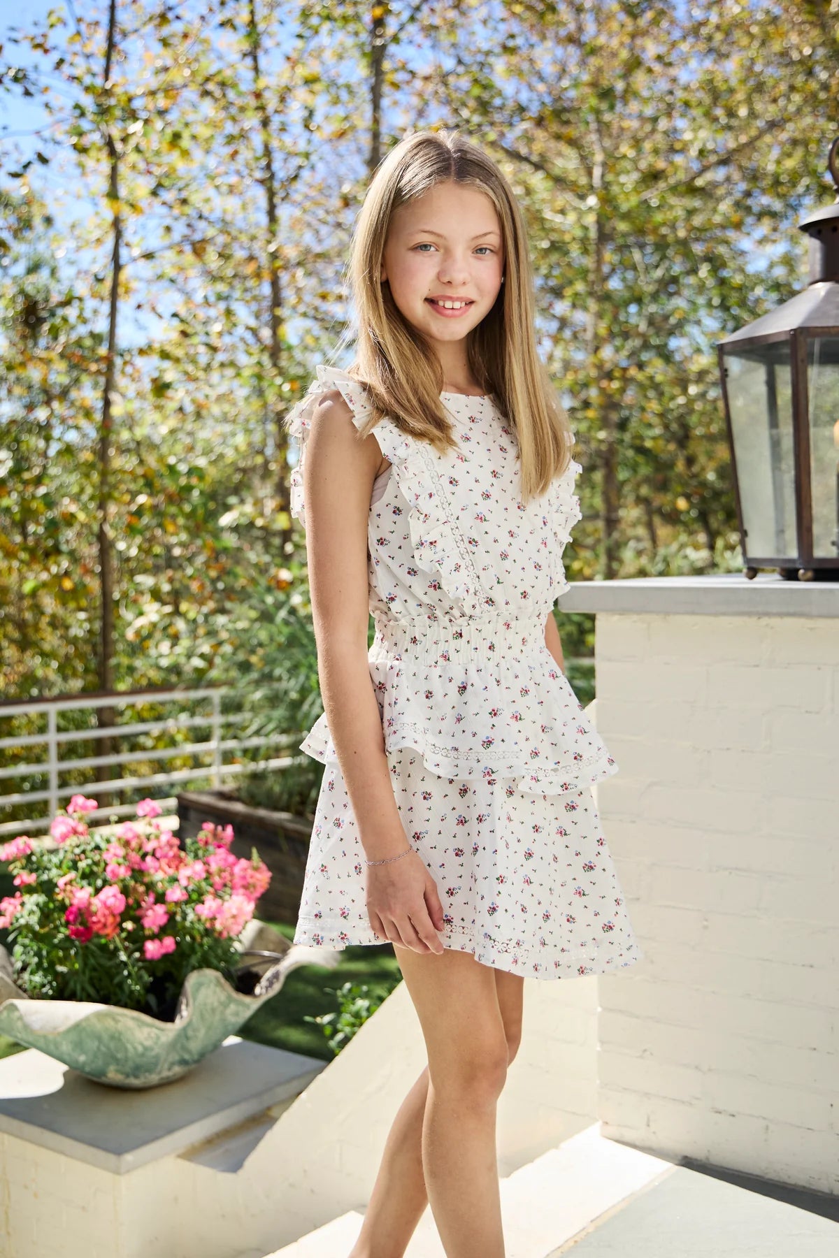 Gigi Dress Preppy Posies - Born Childrens Boutique