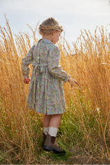Smocked Charlotte Dress - Green Gables - Born Childrens Boutique