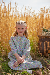 Tiered Midi Dress - Green Gables Floral - Born Childrens Boutique