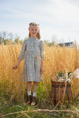 Tiered Midi Dress - Green Gables Floral - Born Childrens Boutique