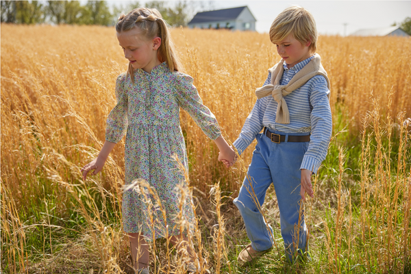 Classic Pant - Stormy Blue Corduroy - Born Childrens Boutique