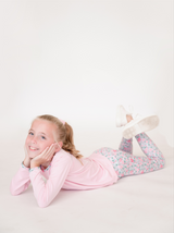 Sadie Scalloped Legging - Floral - Born Childrens Boutique
