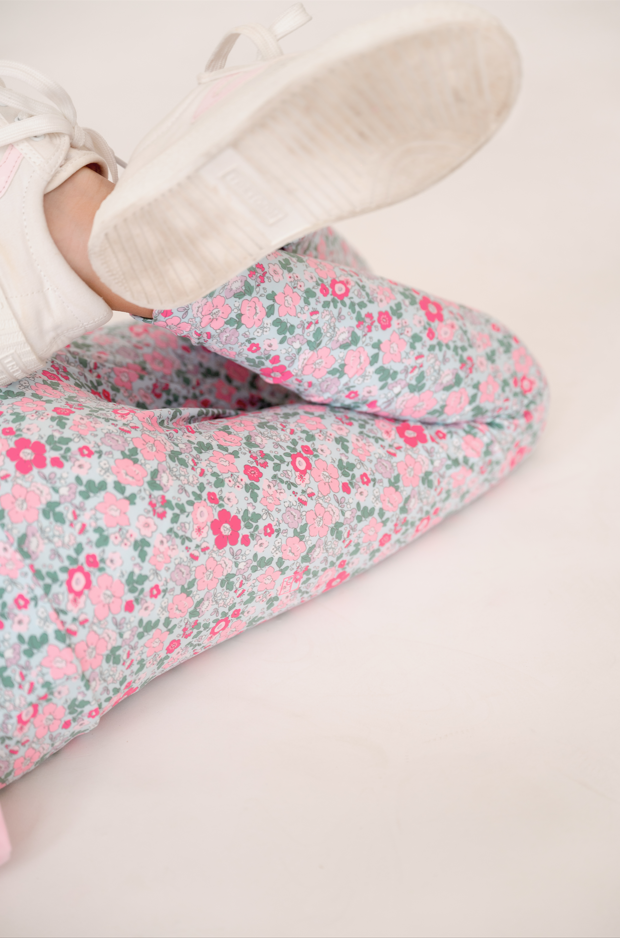 Sadie Scalloped Legging - Floral - Born Childrens Boutique