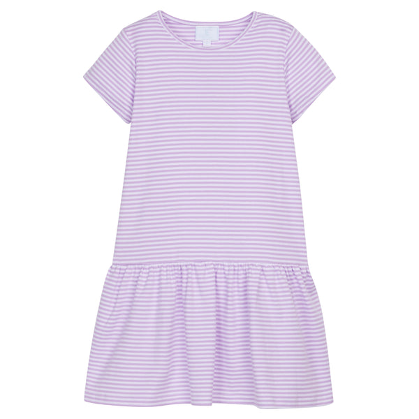 Chanel T-Shirt Dress - Lavender Stripe - Born Childrens Boutique