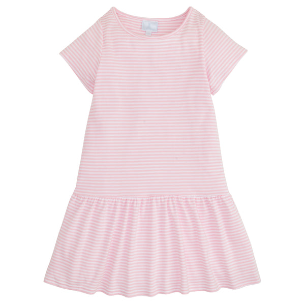 Chanel T-Shirt Dress - Light Pink Stripe - Born Childrens Boutique